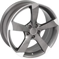 AU29 Gunmetal Machined Alloy Wheel for Audi S4 – 19x8.5
