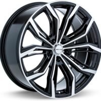 RTX Black Widow Custom Rim – 17" Black with Machined Face